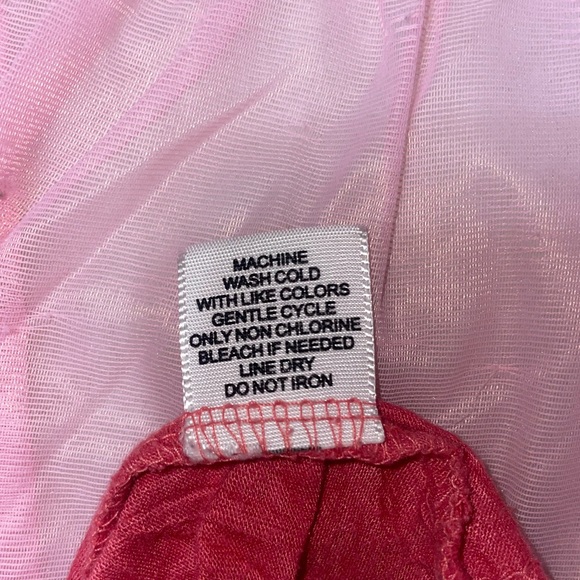 Hot pink y2k, mcbling, trashy, lace cami - Picture 5 of 5